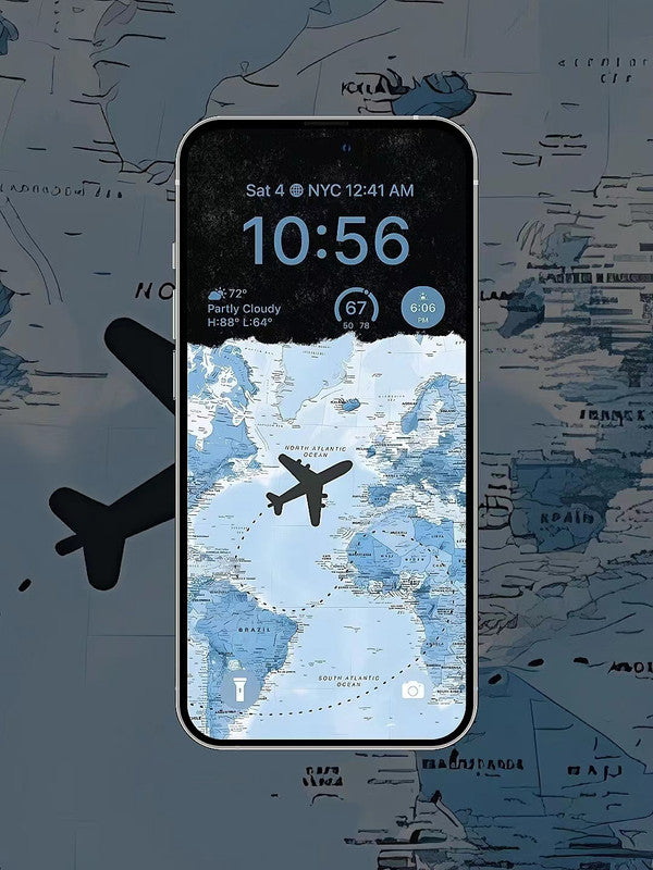 4K HD Wallpaper Background- A map for iPhone and Android