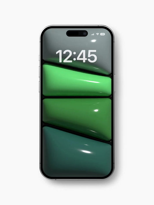Origianl 4K HD Wallpaper - Gradient Blue Blocks for iPhone and Android