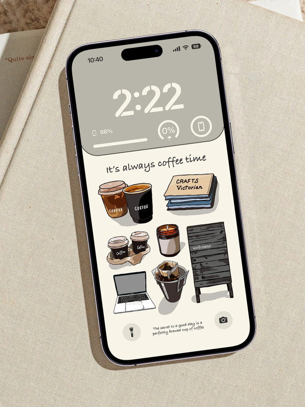4K HD Wallpaper Background - Coffee Time for iPhone and Android
