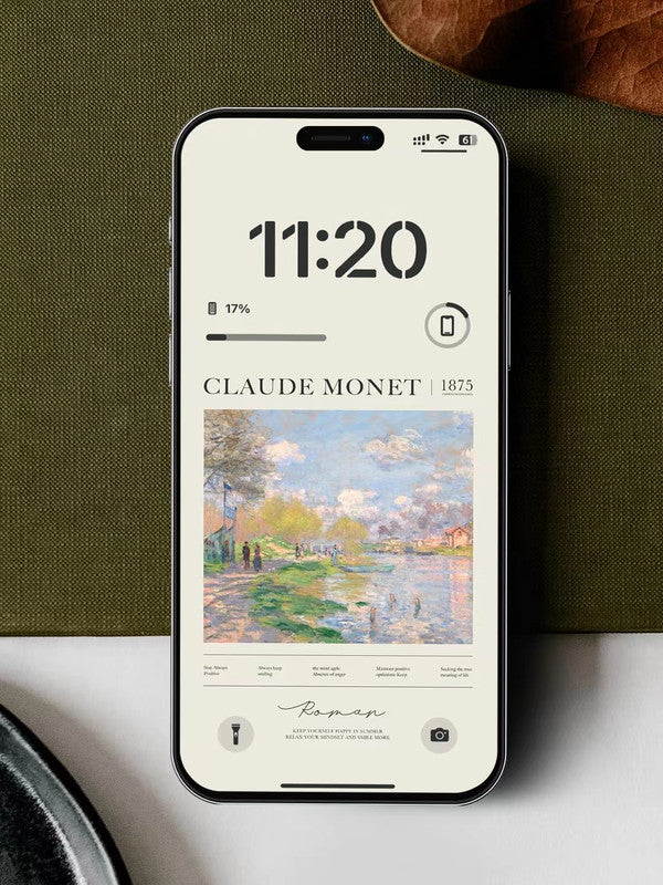 4K HD Wallpaper Background - Seine in 1875 for iPhone and Android