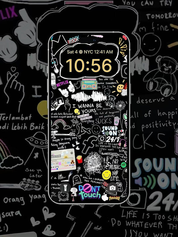 4K HD Wallpaper Background - Chalk paint for iPhone and Android