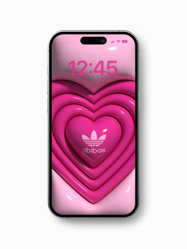 Origianl 4K HD Wallpaper - Pink Abibas for iPhone and Android