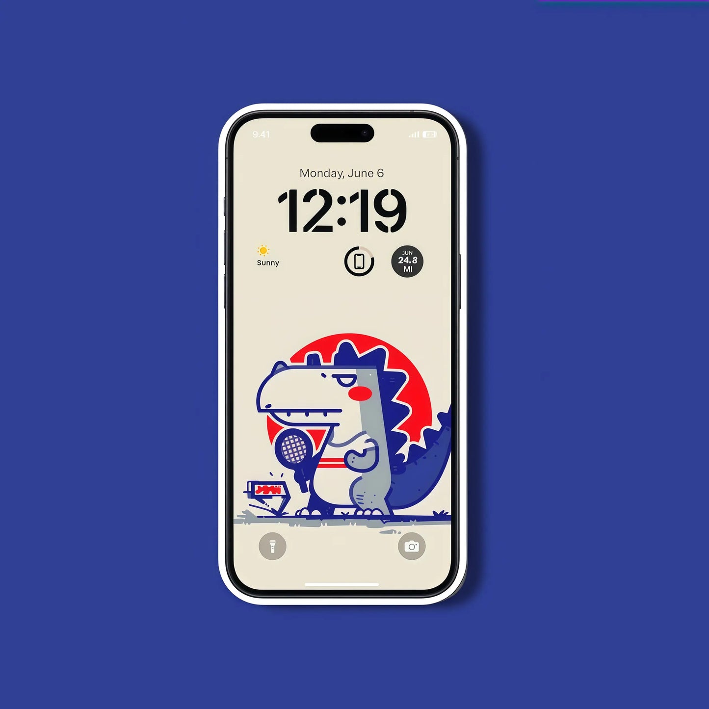 Fond d'écran 4K HD - Un Godzilla mignon pour iPhone et Android