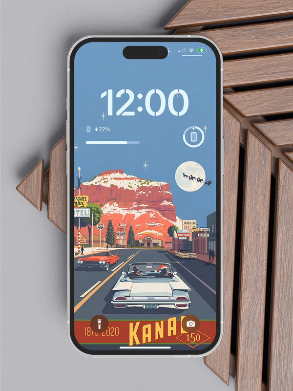 4K HD Wallpaper Background- Vintage American style for iPhone and Android