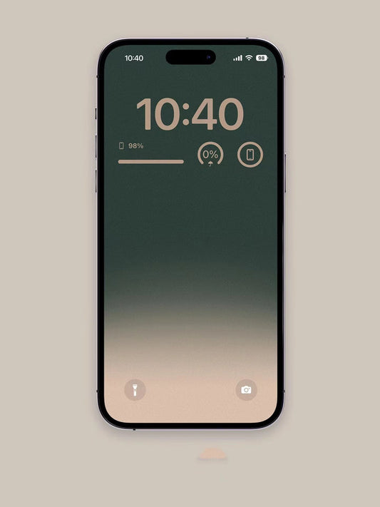 4K HD Wallpaper Background - Green and Gold for iPhone and Android