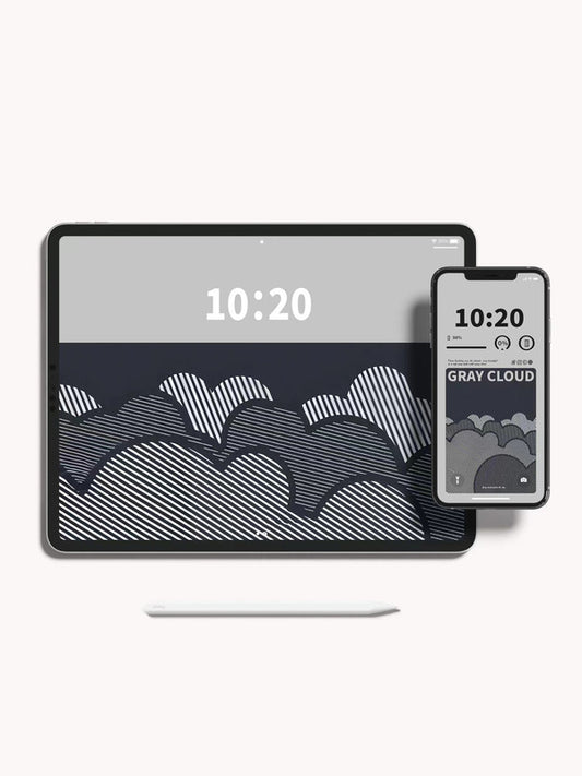 4K HD Wallpaper Background- Grey Cloud for Phone and Pad