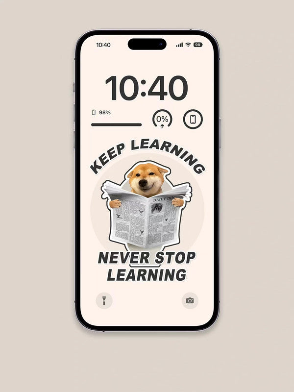 Original 4K HD Wallpaper - Never stop learning