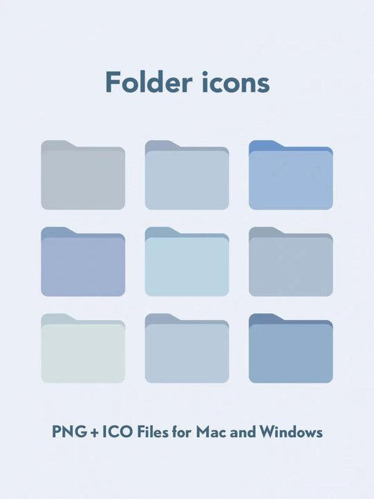 2024 Desktop Organizer Backgrounds HD - Clean Blue for Win & Mac