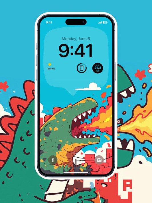 4K HD Wallpaper Background - An Angry Godzilla for iPhone and Android
