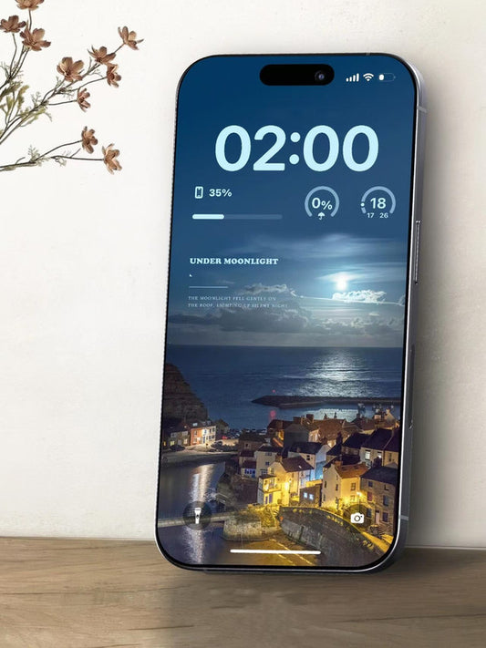 4K HD Wallpaper Background- Nighttime Town for iPhone and Android