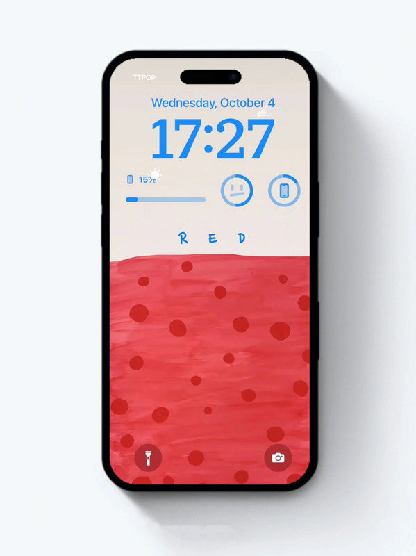 Original 4K HD Wallpaper - Hand-painted watercolor - Red