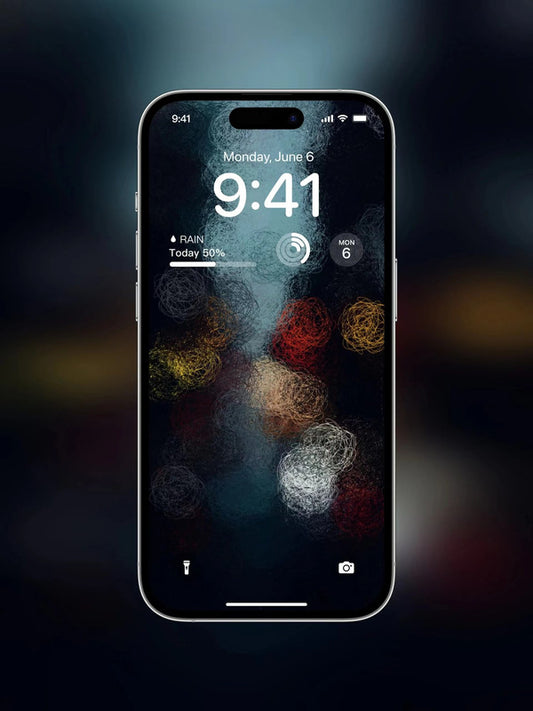 4K HD Wallpaper Background - halo of rainy night for iPhone and Android