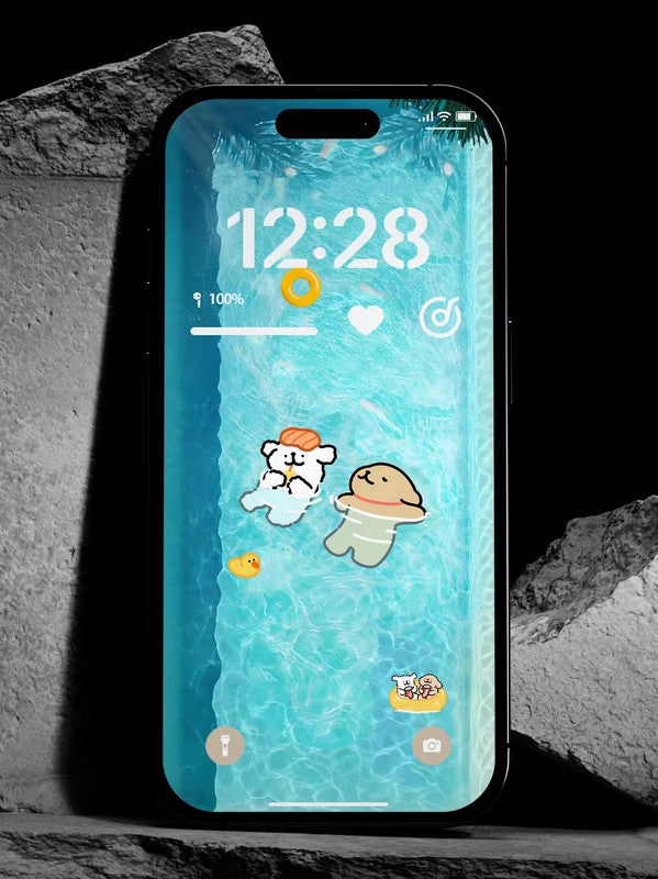 Gudetama Phone Case Liquid 4K HD Wallpaper Background- Looking