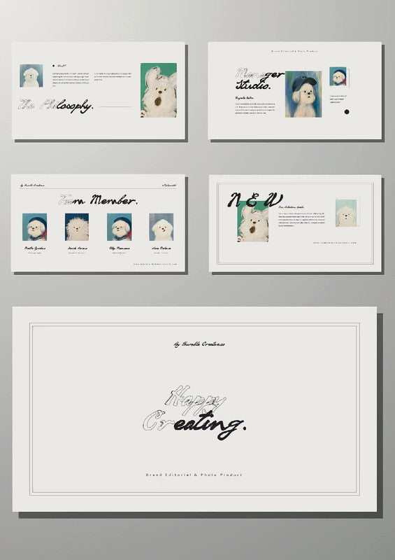 PPT Template Background Design - Nordic style