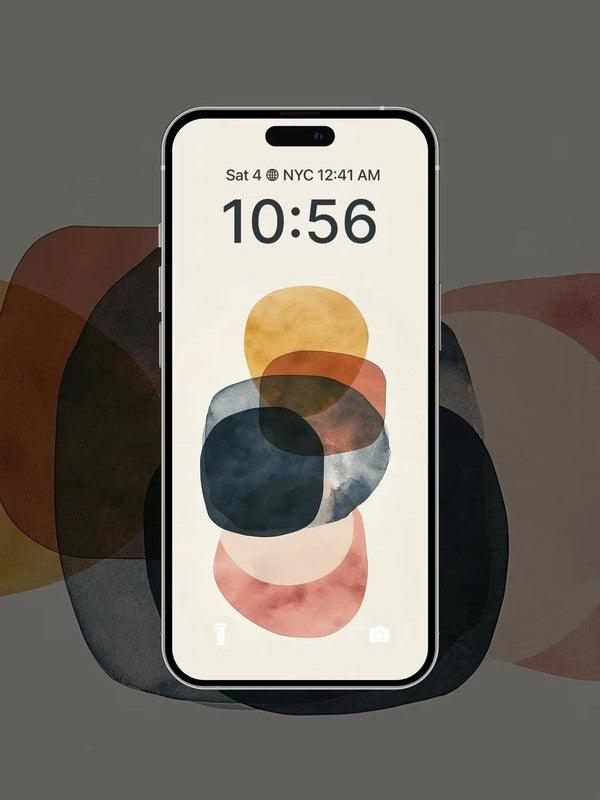 4K HD Wallpaper Background -  Multicolored geometries for iPhone and Android