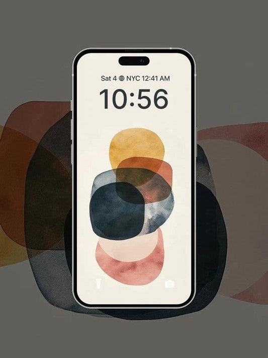 4K HD Wallpaper Background -  Multicolored geometries for iPhone and Android