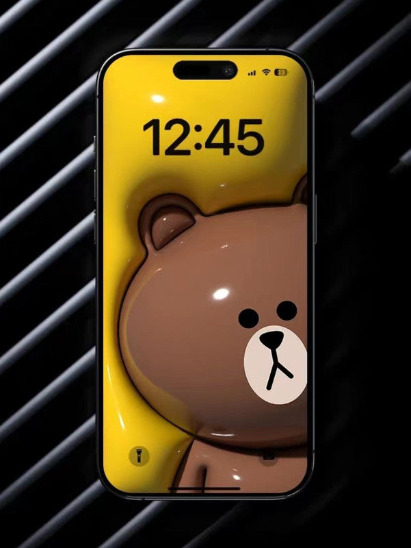 Origianl 4K HD Wallpaper - Brown Bear for iPhone and Android
