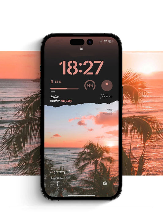 4K HD Wallpaper Background- Pink Sunset for iPhone and Android