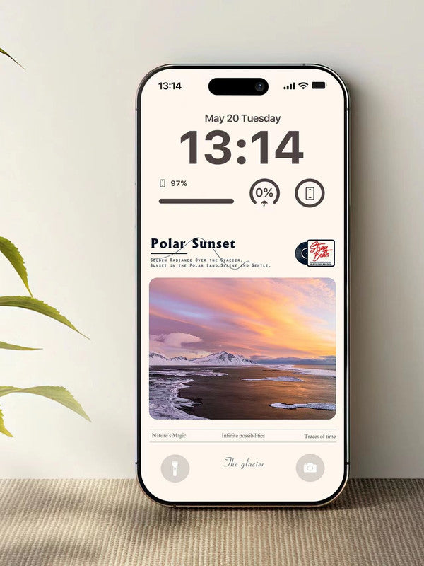 4K HD Wallpaper Background - Polar sunset  for iPhone and Android