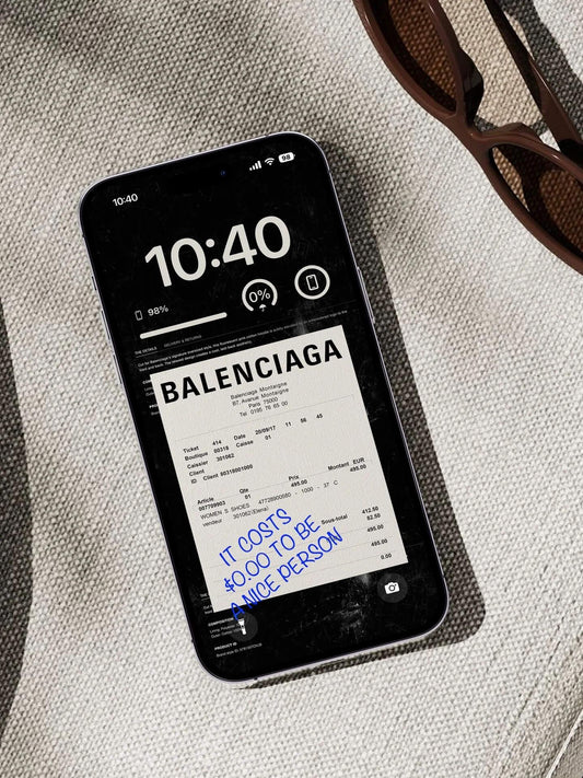 Original 4K HD Wallpaper Background aesthetic ideas - Balenciaga Shopping Receipt