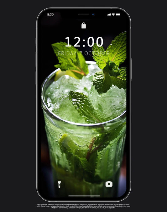 Original 4K HD Wallpaper Background aesthetic ideas - Ice Mojito