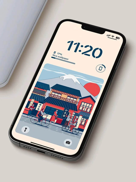 Original 4K HD Wallpaper - Fuji Street Scene