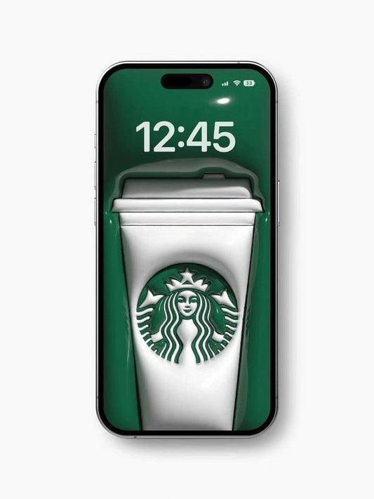 Origianl 4K HD Wallpaper - A 3D Startbucks for iPhone and Android