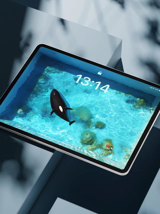 Original 4K HD Wallpaper - A whale in the pool for Pad