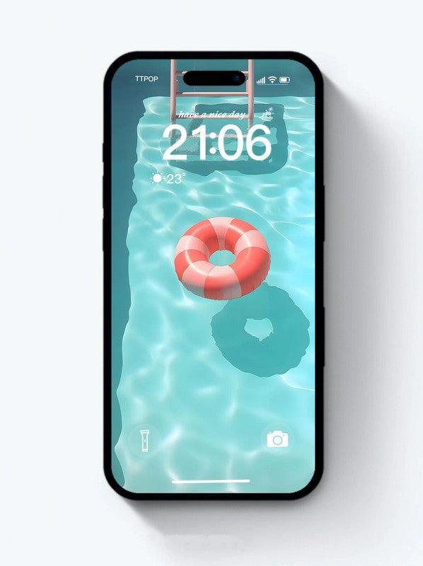 4K HD Wallpaper - A swimming pool for iPhone and Android – TTPOP STUDIO
