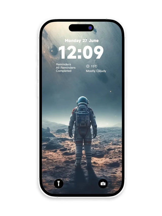 Original 4K HD Wallpaper - Spaceman on the Mars for iPhone and Android