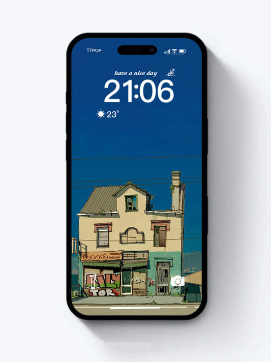 Original 4K HD Wallpaper - A house by the sea