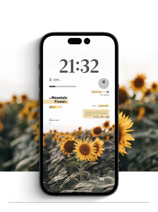 4K HD Wallpaper Background- Mountain flowers for iPhone and Android