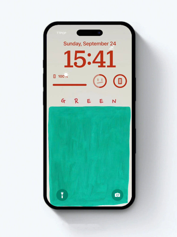 Original 4K HD Wallpaper - Hand-painted watercolor - Green
