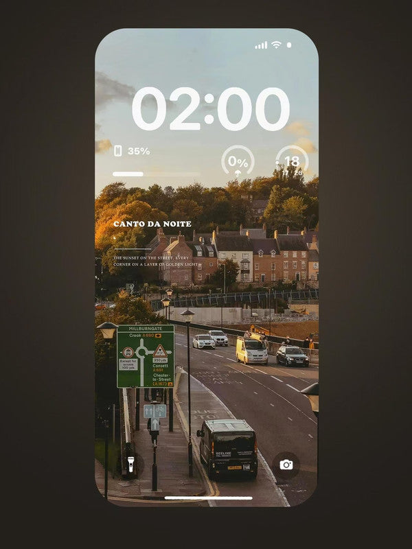 4K HD Wallpaper Background- Corner at dusk for iPhone and Android
