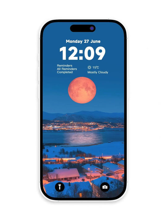 Original 4K HD Wallpaper - A peaceful moon for iPhone and Android