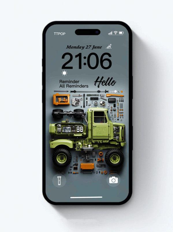 4K HD Wallpaper Background - A truck model for iPhone and Android