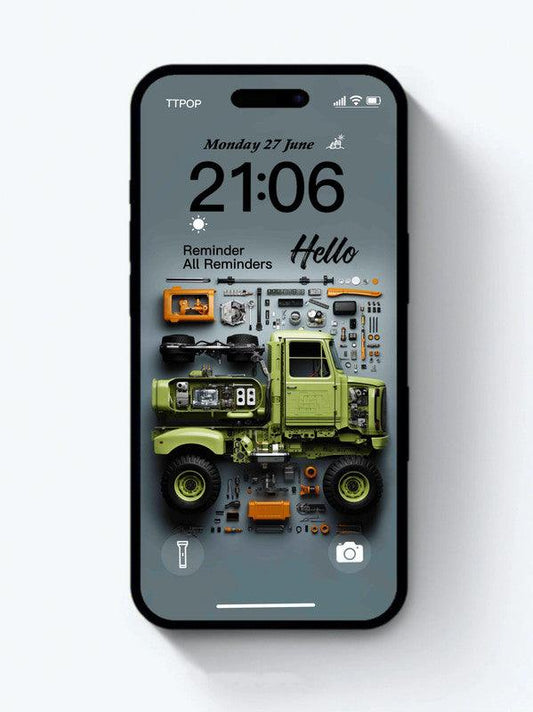 4K HD Wallpaper Background - A truck model for iPhone and Android