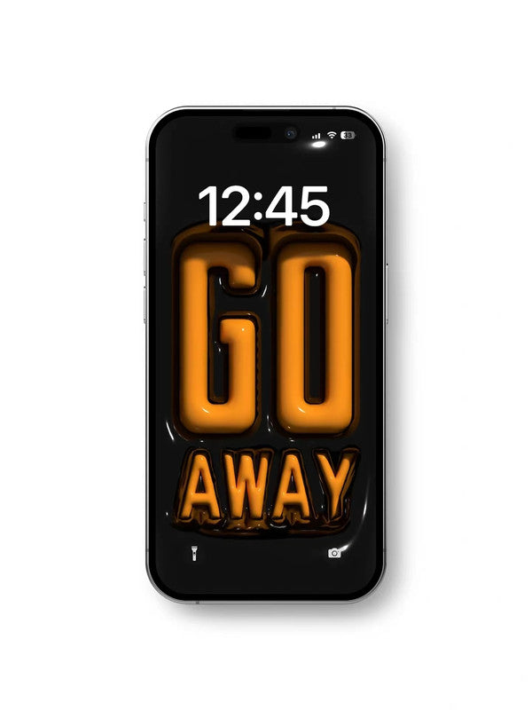 Origianl 4K HD Wallpaper - Go Away for iPhone and Android