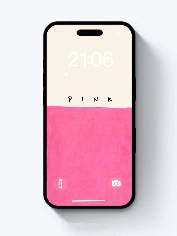 Original 4K HD Wallpaper - Hand-painted watercolor - Pink