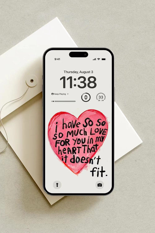 Original 4K HD Wallpaper - Red heart for iPhone and Android
