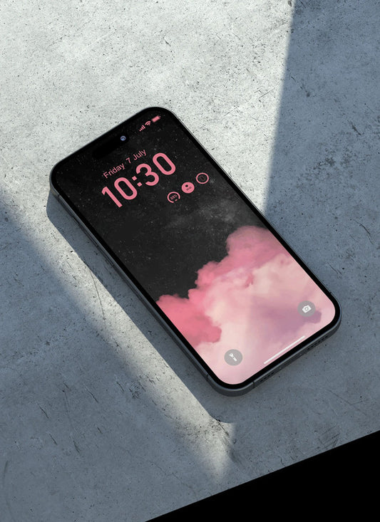 Original 4K HD Wallpaper Background - Pink clouds for iPhone and Android