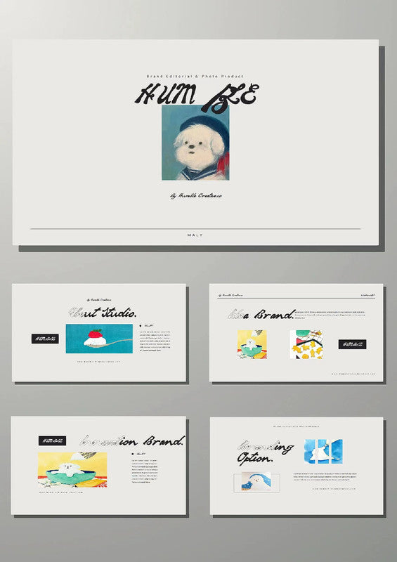 PPT Template Background Design - Nordic style