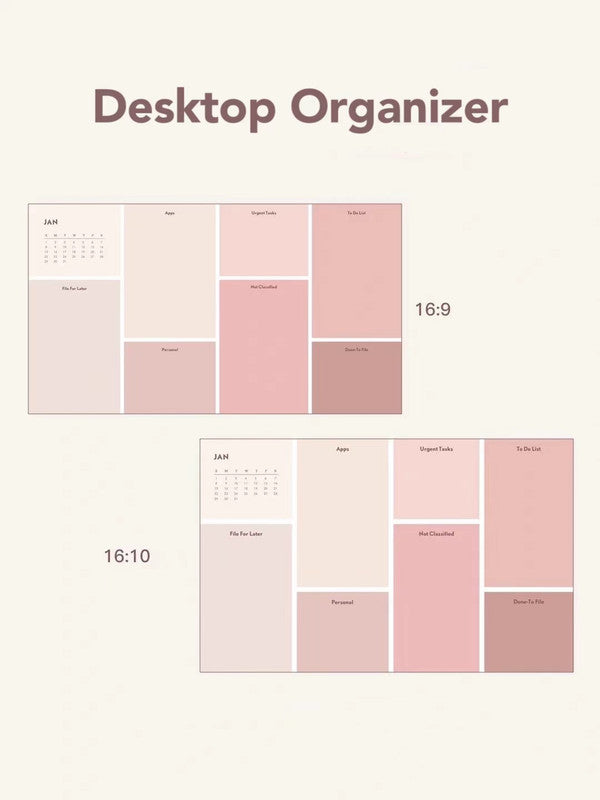 2024 Desktop Wallpaper Organizer Backgrounds HD - Pink Heart for Win & Mac