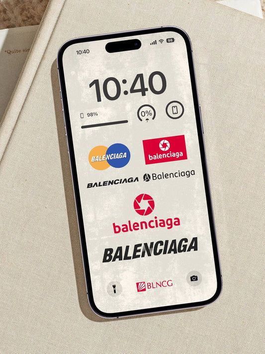 4K HD Wallpaper Background- BALENCIGAG LOGO for iPhone and Android