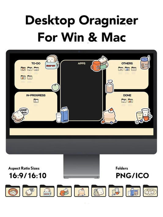 Desktop Organizer Aesthetic Backgrounds HD - Desserts for Win & Mac