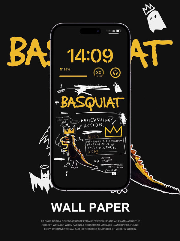 4K HD Wallpaper Background - Basquiat for iPhone and Android