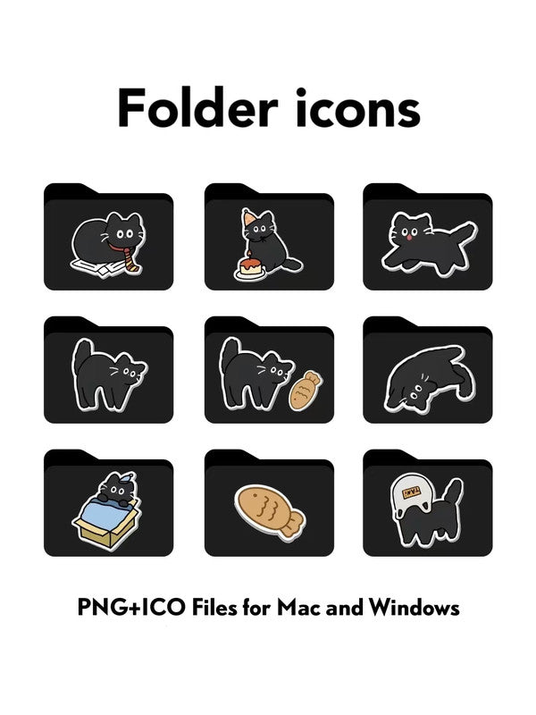 2024 Desktop Organizer Aesthetic Backgrounds HD - Cute Kitty for Win & Mac