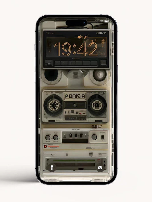 4K HD Wallpaper Background- A vintage SONY workman for iPhone and Android