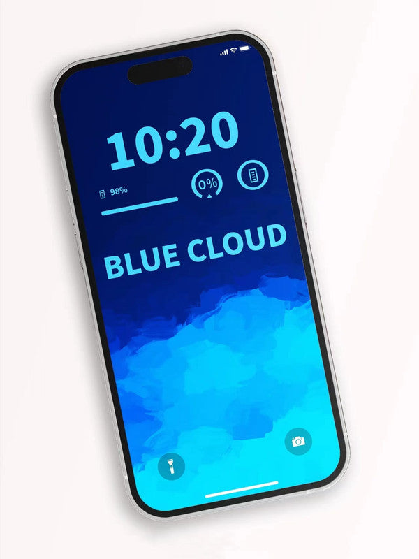 Original 4K HD Wallpaper - Blue clouds for iPhone and Android