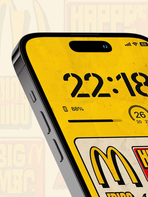 Original 4K HD Wallpaper - Vintage McDonald's logo for iPhone and Android